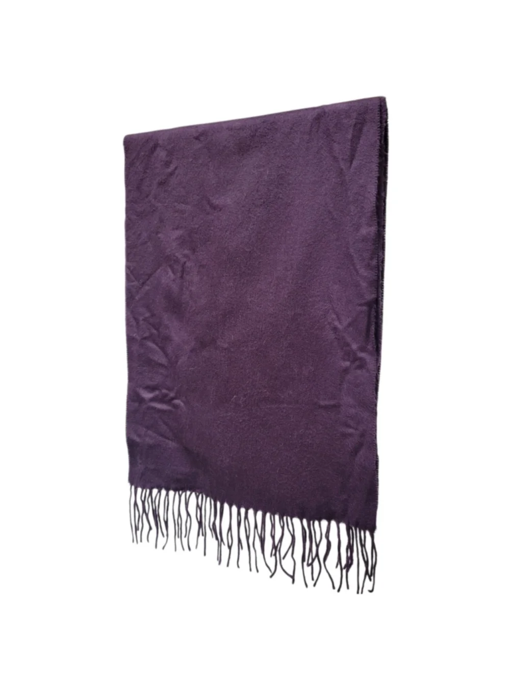 Unbranded Adult Unisex Hand Tailored Purple Cashmere Scarf 66